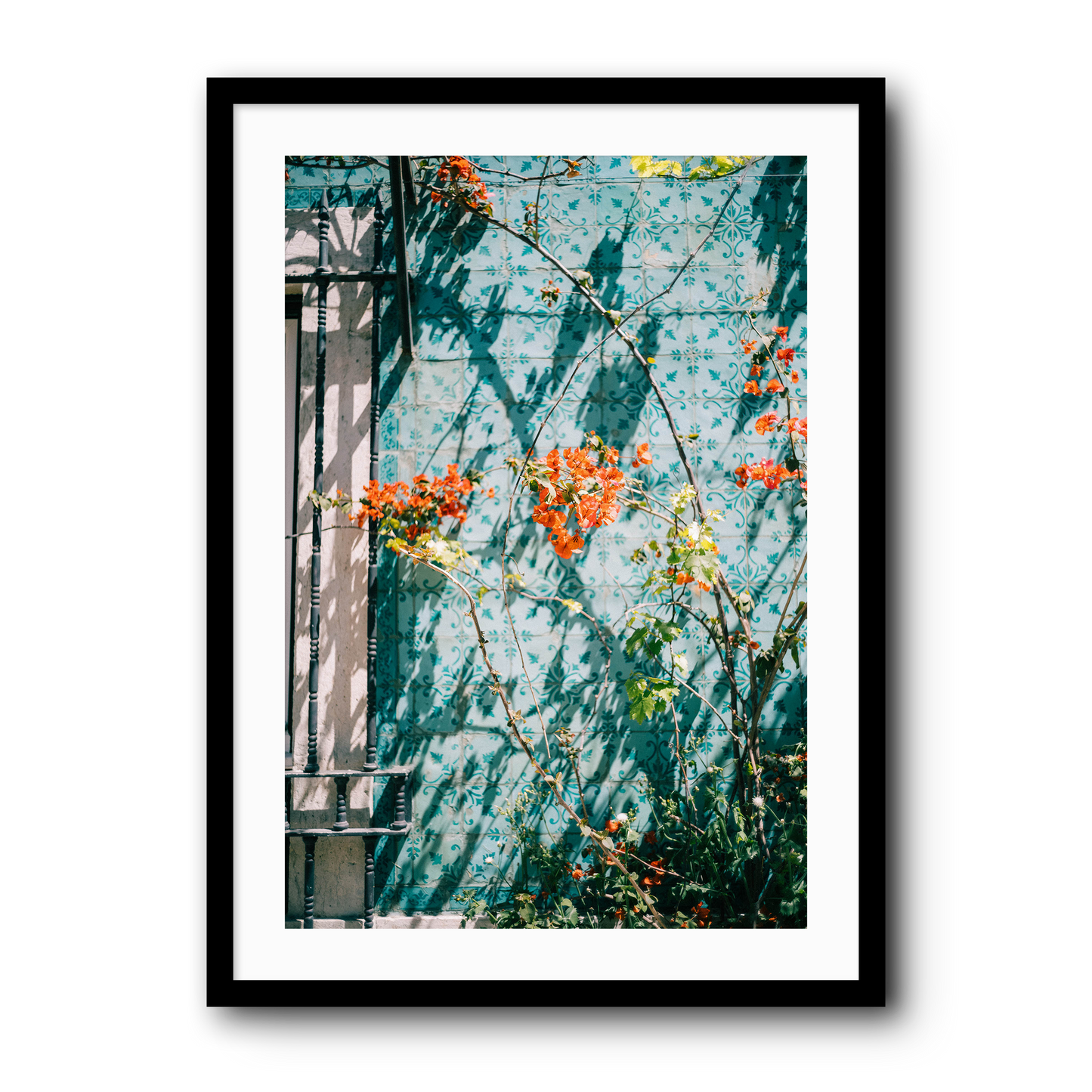 Flowers and tiles