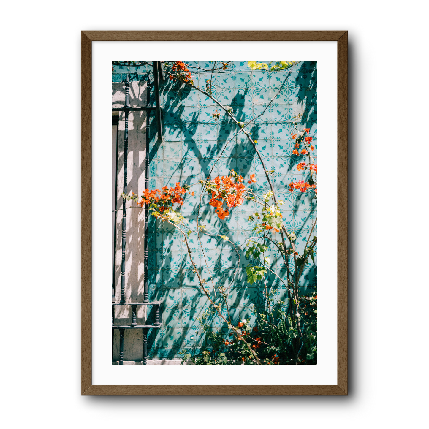 Flowers and tiles